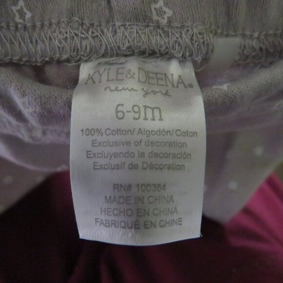 Baby Gray Stars Hat - Cap, Footed Pants & Bodysuit Long sleeve 3pc NEW cotton - Picture 12 of 13